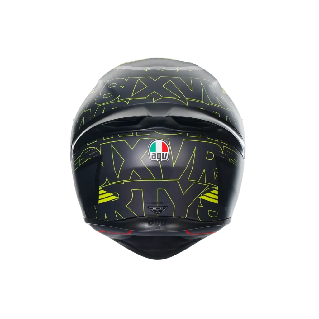 Black Helmet Yellow Italian Brand