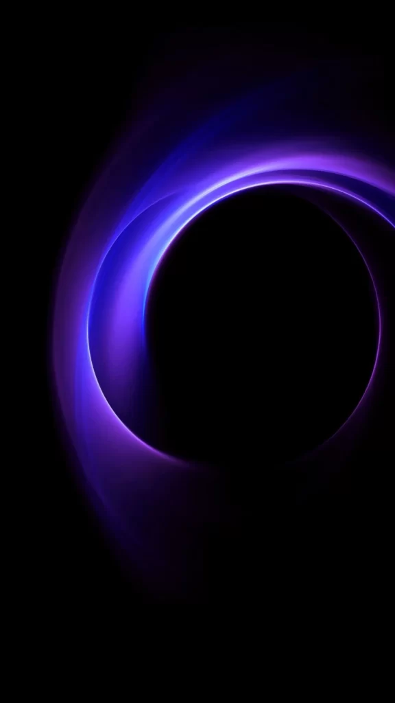 Black Hole Purple Glow Cosmic Digital