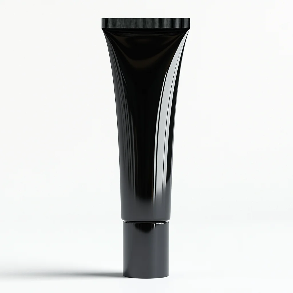black up photography toothpaste tube advertising mock gel