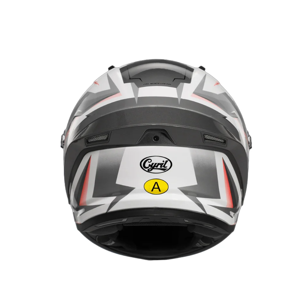 Black White Geometric Helmet Top Motorcycle