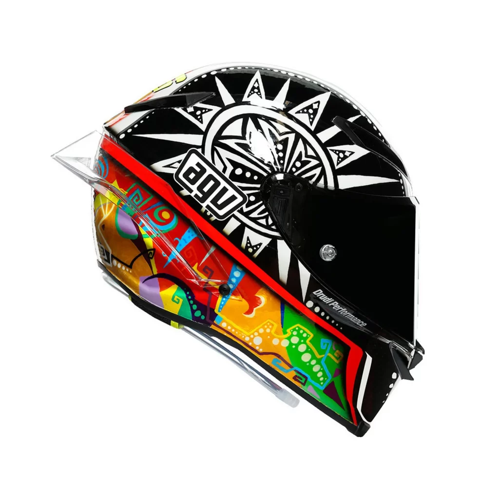 Black White Sunburst Arai Helmet Motorcycle