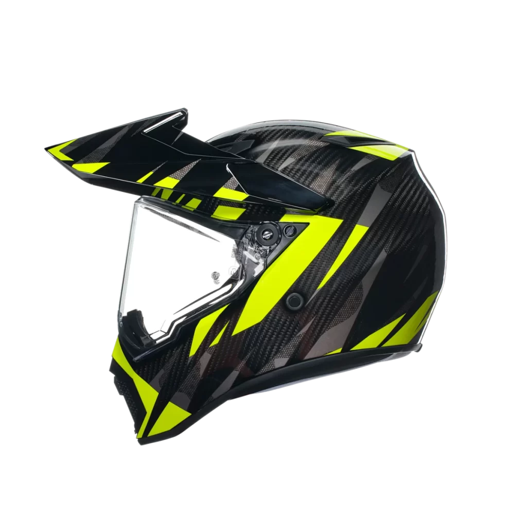 Black Yellow Carbon Fiber Side