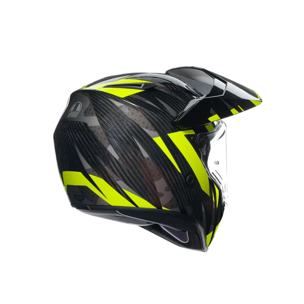 Black Yellow Carbon Fiber Front