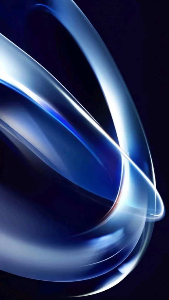 Blue Black Curved Lines