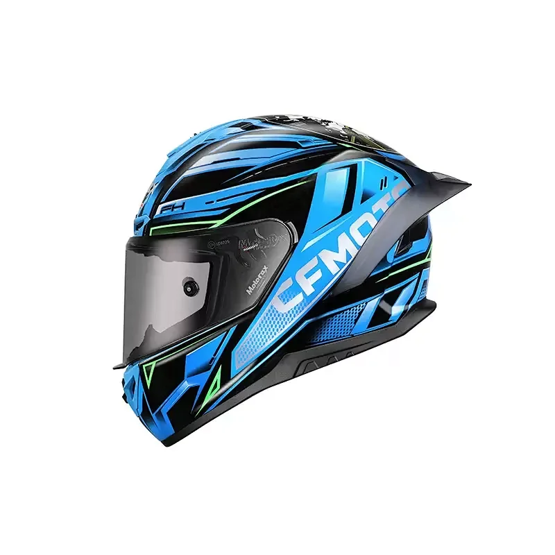 Blue Black Geometric CFMOTO Helmet Motorcycle
