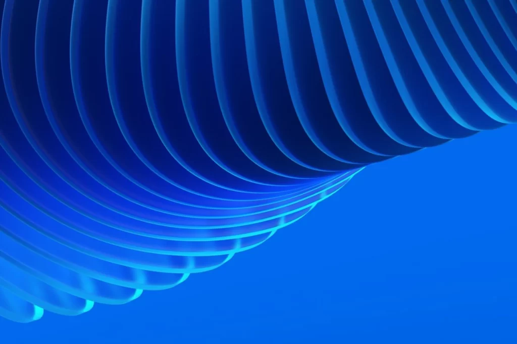 Blue Curved Lines