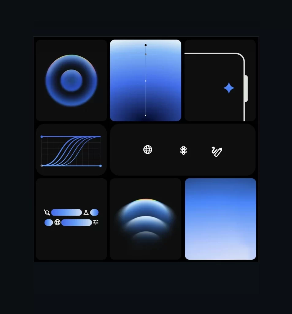 Blue Gradient Digital Interface