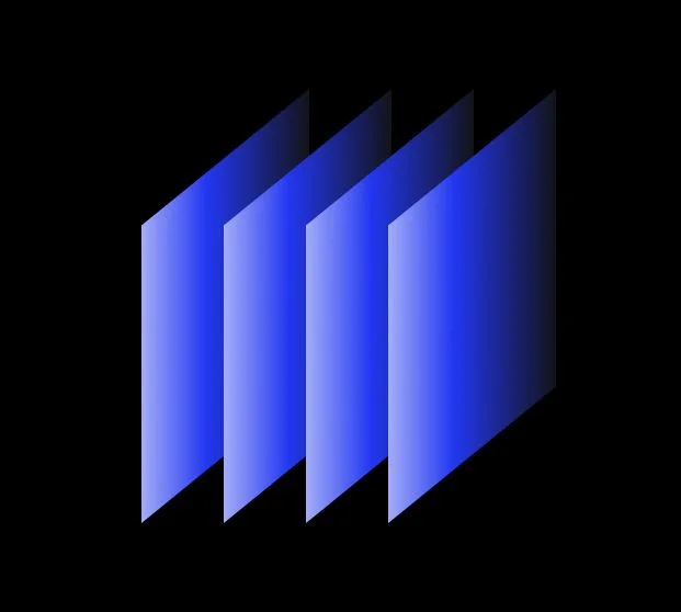 Blue Gradient Panels