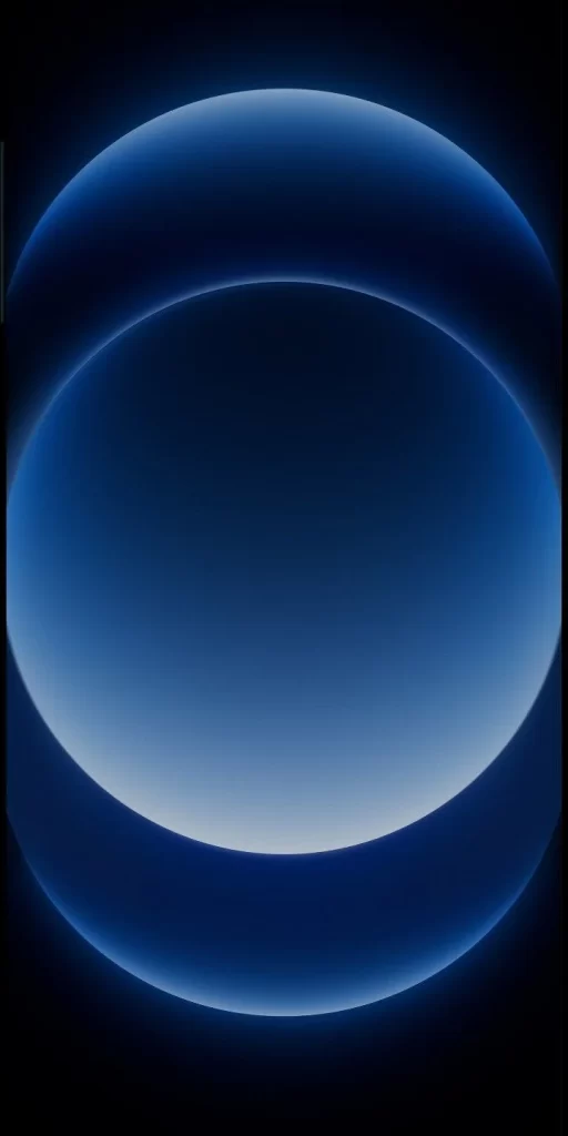 Blue Gradient Sphere Halo Ring