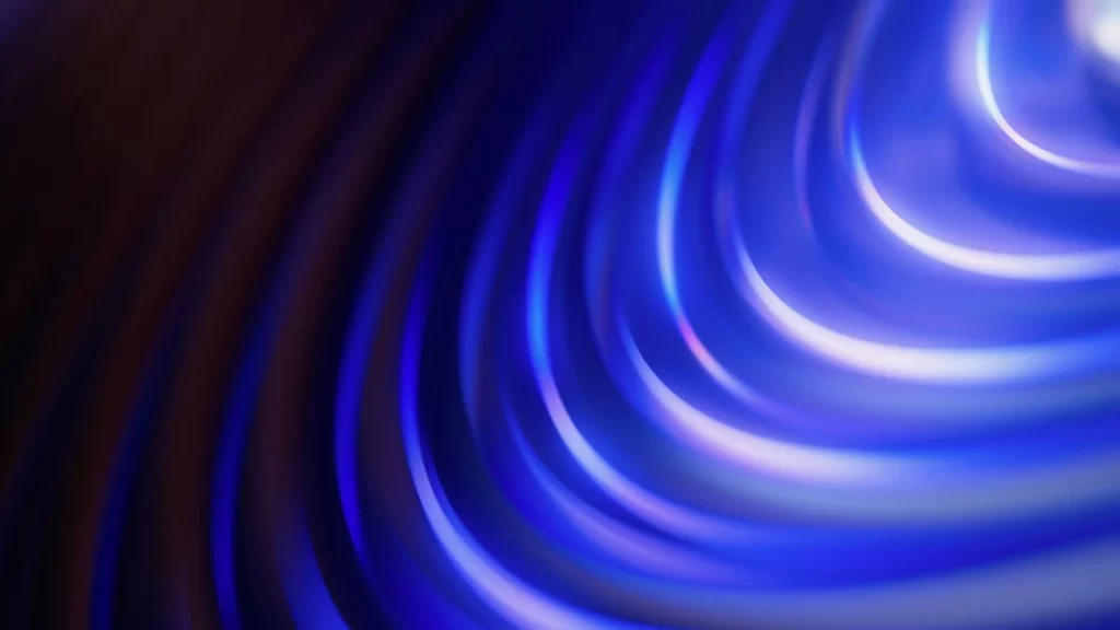 Blue Light Swirl Pattern