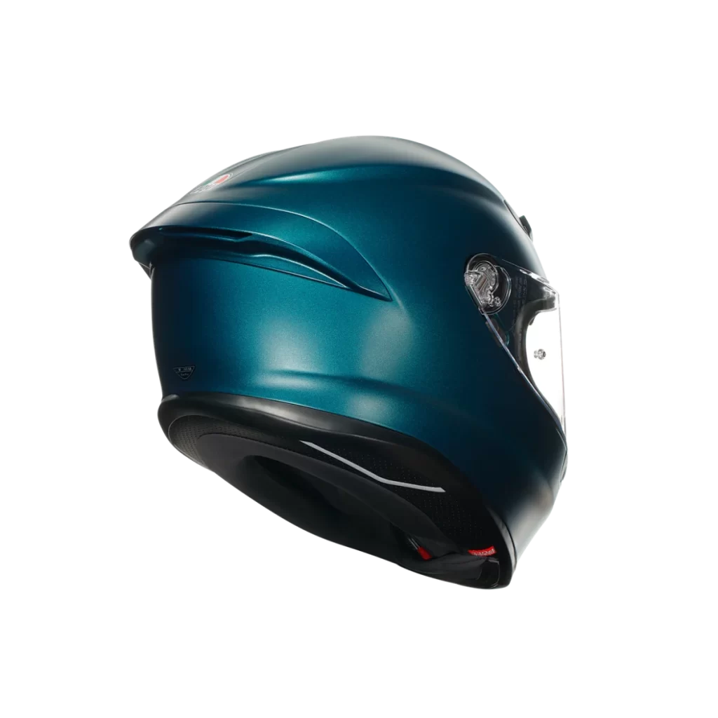Blue Motorcycle AGV Helmet Glossy Aerodynamic