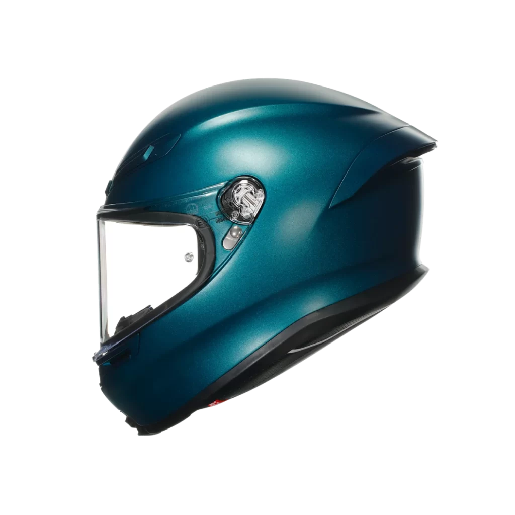 Blue Motorcycle Helmet Shiny