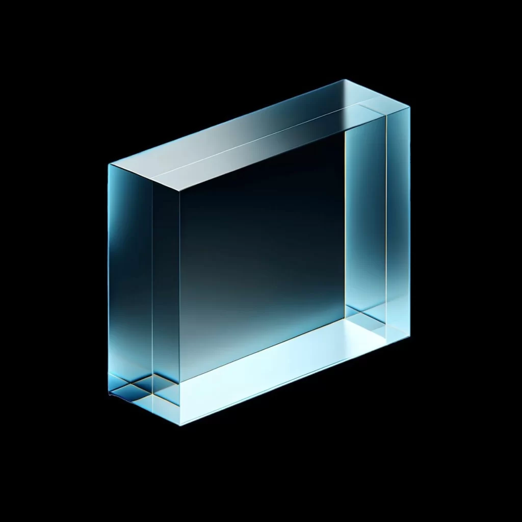 Blue Prism Transparent Geometric Reflection Light