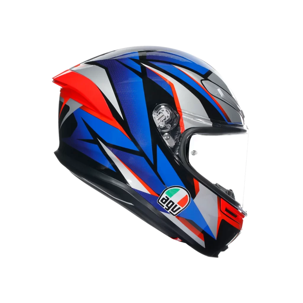 Blue Red White Helmet Side Profile