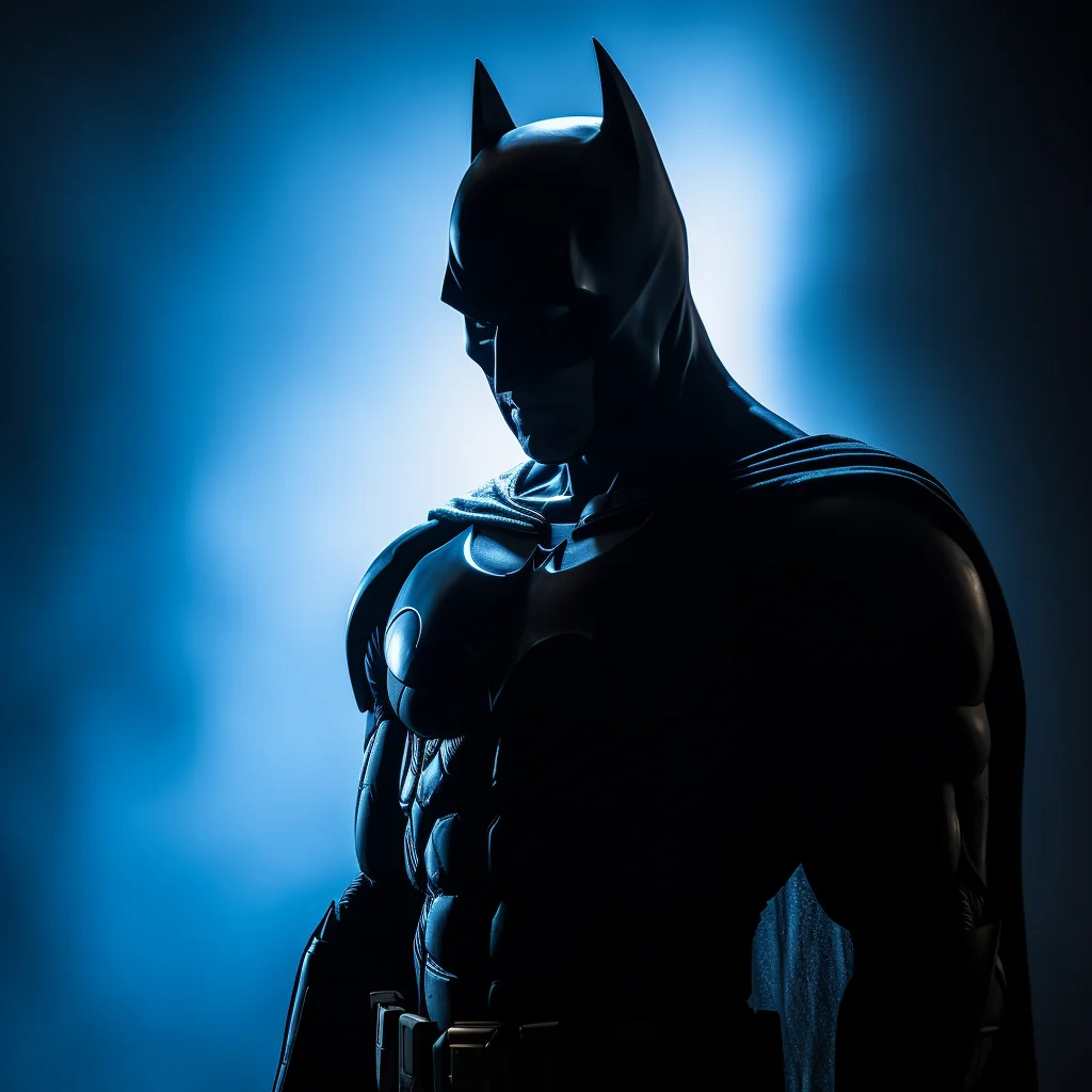 blue silhouette photography batman