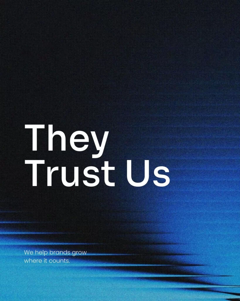 Blue Text Branding Trust Growth