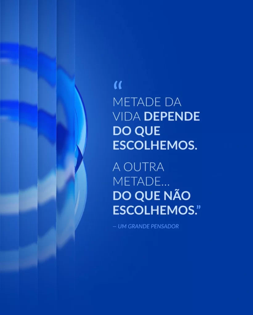 Blue Text Quote