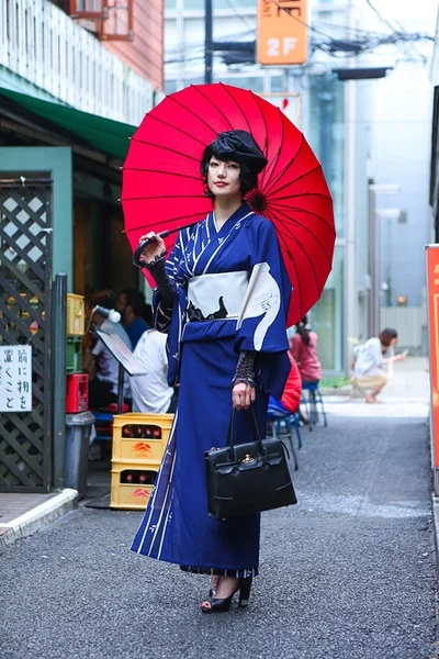 Blue Wave Kimono Stripe Elegant Festive