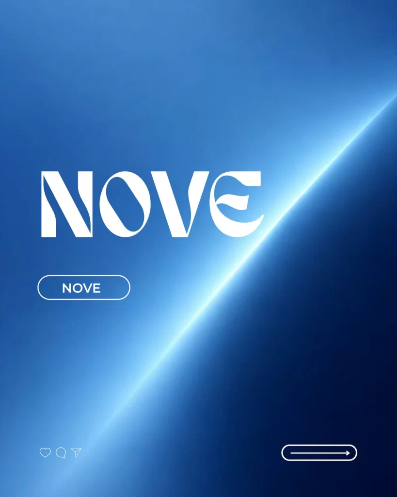 Blue White Text Button Logo