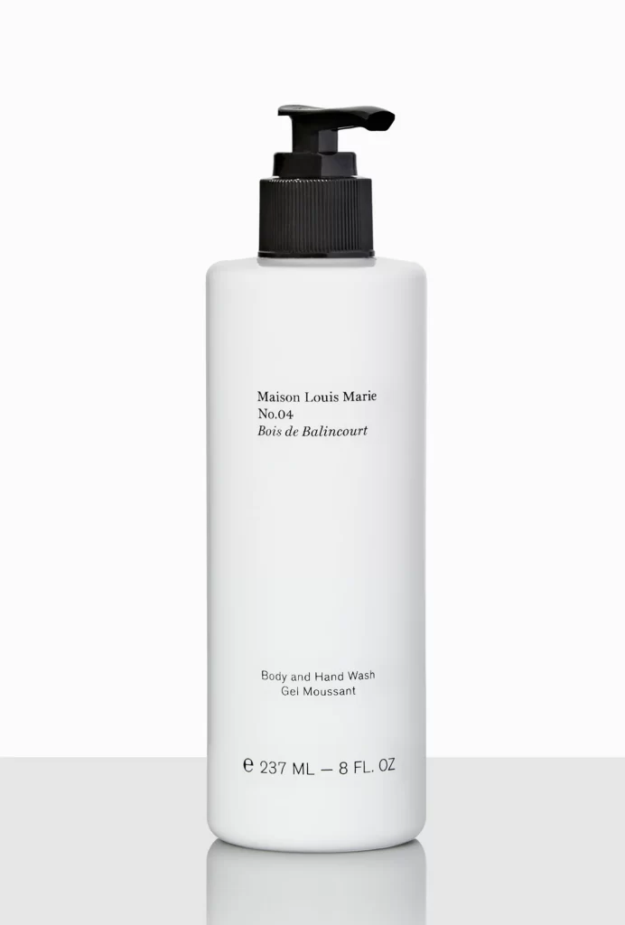 Body Wash Bottle White Pump Dispenser