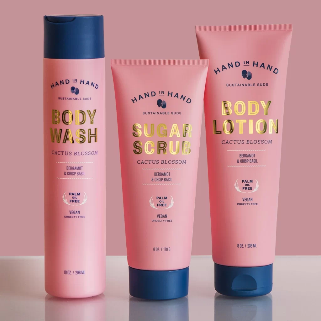 Body Wash Tube Pink Vegan Sustainable Skincare