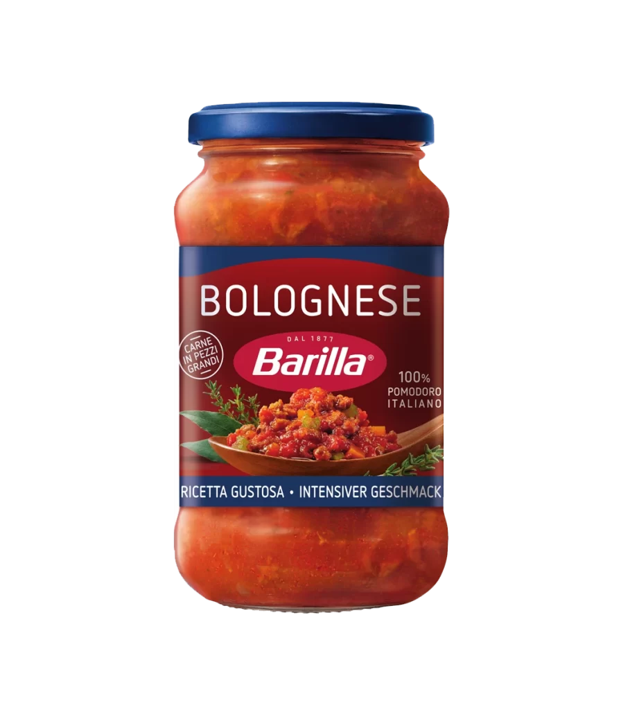Bolognese Sauce Red Blue Italian
