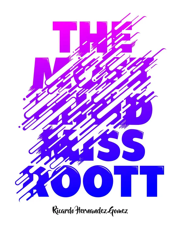 Book Cover Purple Blue Typography