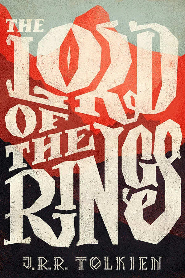 Book Cover Red Black Fantasy Typography