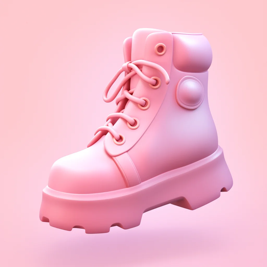 boot Martin boots 3D icon game cartoon cute lovely