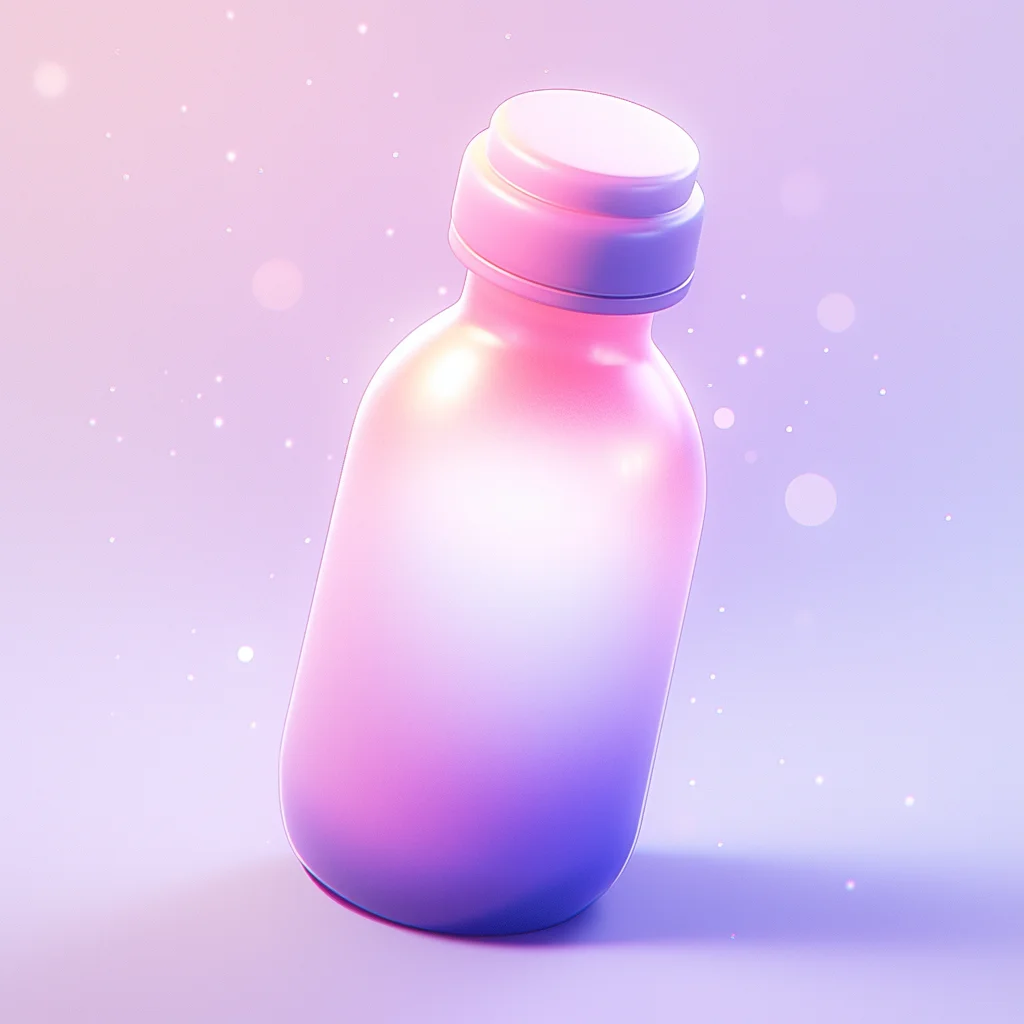 bottle 3D icon game cartoon cute lovely