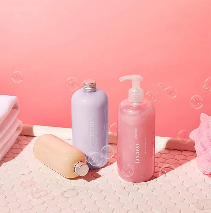 Bottle Plastic Pastel Color Modern Design Haircare