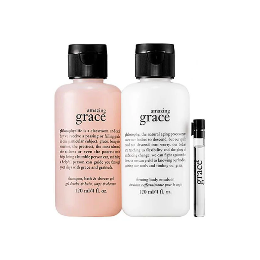 Bottle Plastic Pink White Black Cap Amazing Grace