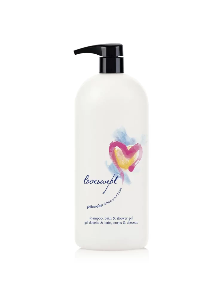 Bottle Plastic White Heart Design Shampoo Bath Shower Gel