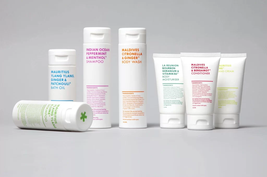 Bottle Plastic White Modern Haircare