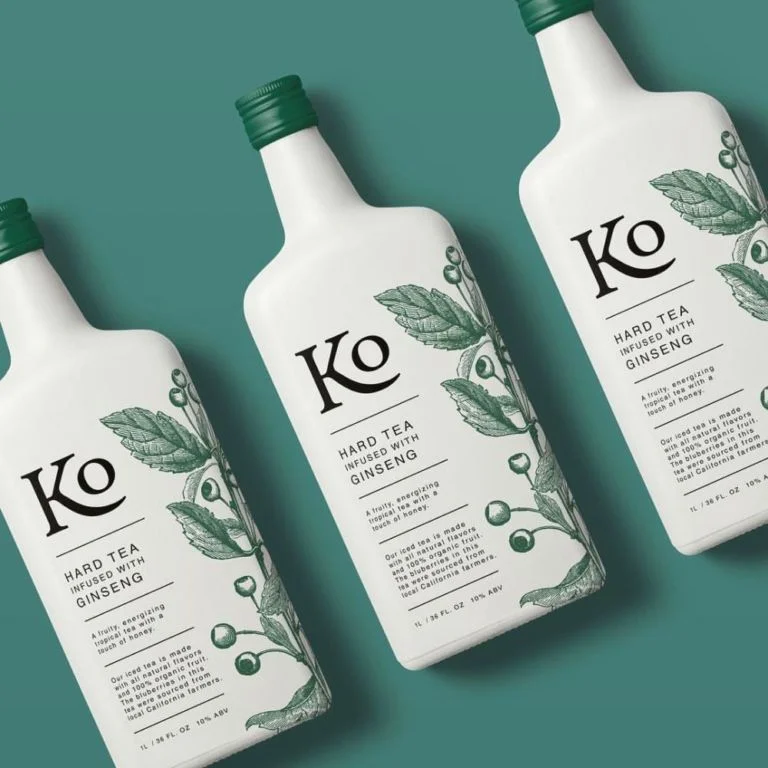 Bottle White Green Botanical Hard Tea