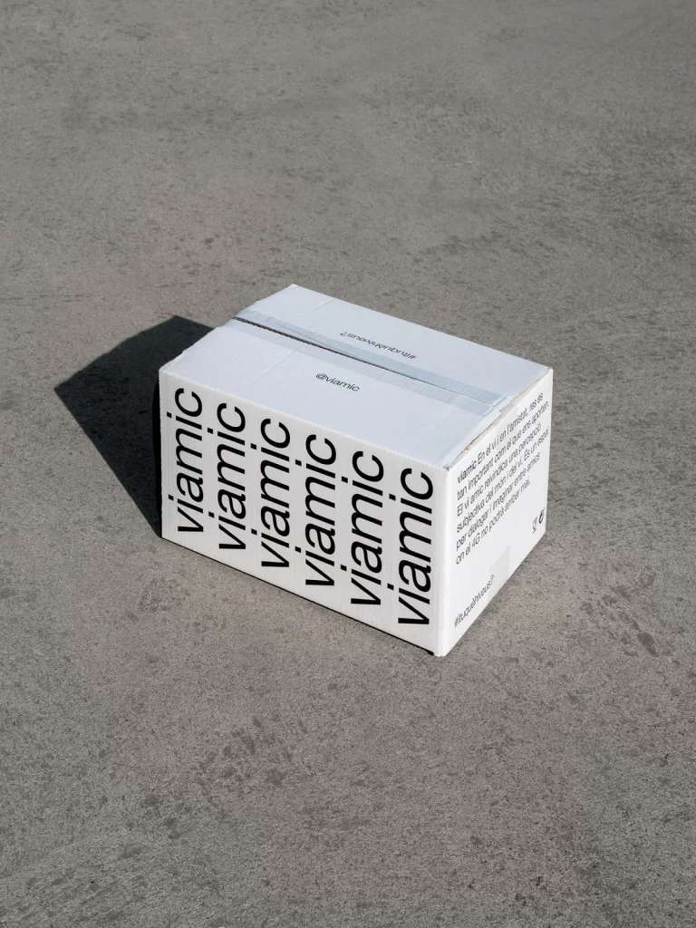 Box Cardboard White Minimalist Packaging