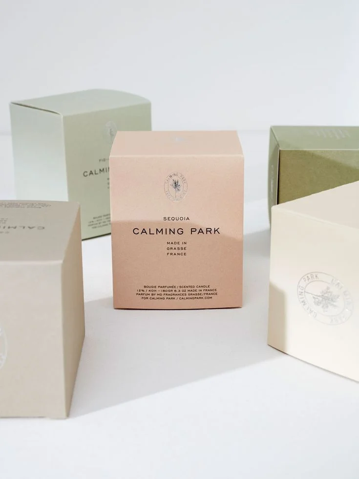 Box Paper Pastel Minimalist Skincare