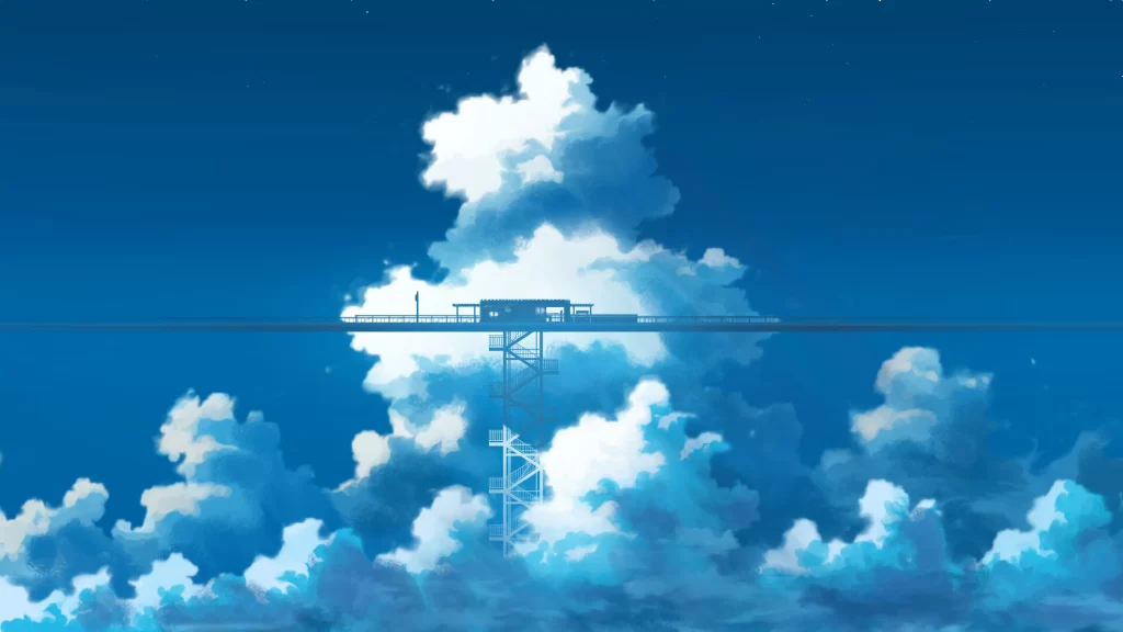 Boy Blonde Hair Blue Cloudy Sky