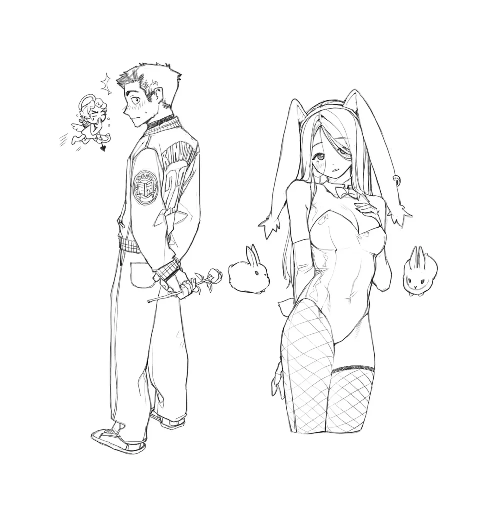 Boy Jacket Pants Rose Girl Cat