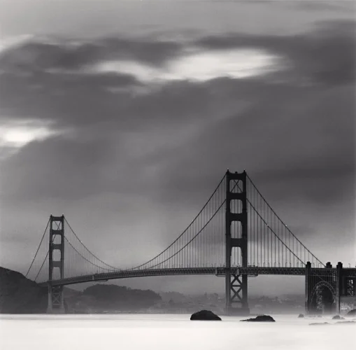 Bridge Dramatic Atmospheric High Contrast Cityscape