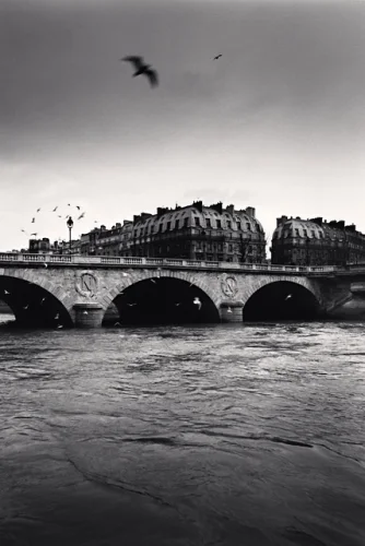 Bridge Dramatic Textured High Contrast Moody Cityscape