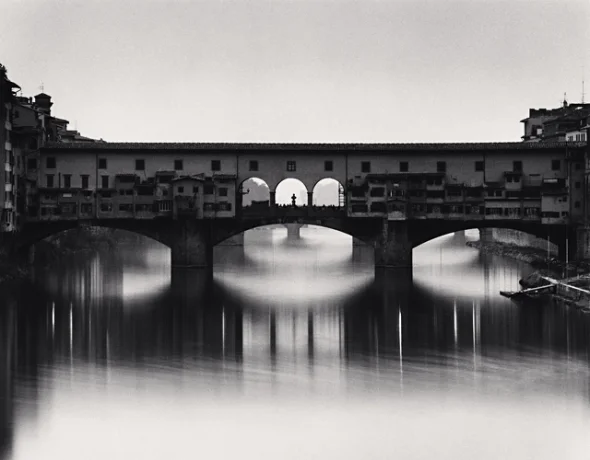 Bridge Reflections Dramatic High Contrast Atmospheric Cityscape