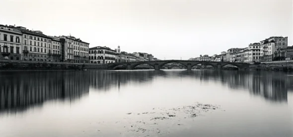 Bridge Reflective Minimalist Dramatic Cityscape