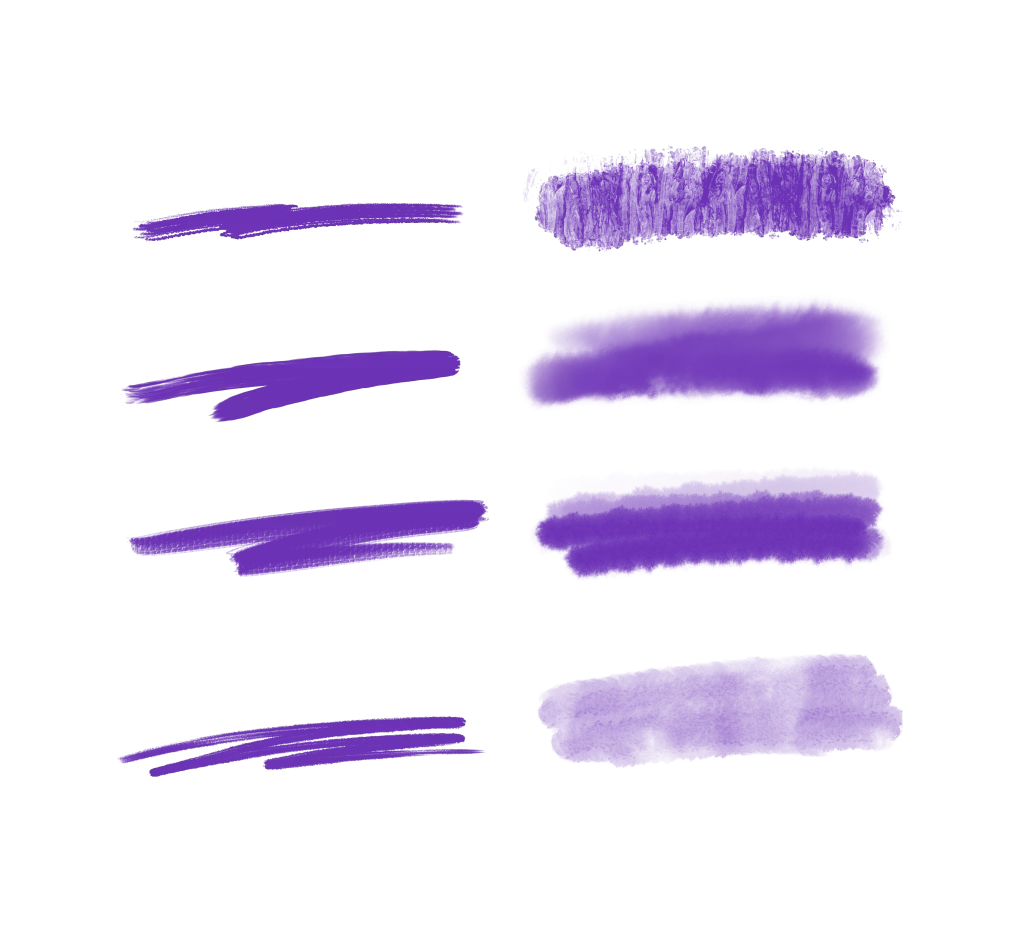Brush Strokes Purple Blue Watercolor
