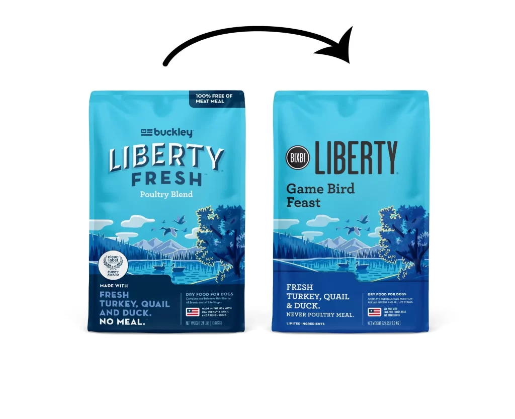 Buckley Liberty Fresh Poultry Blend Packaging
