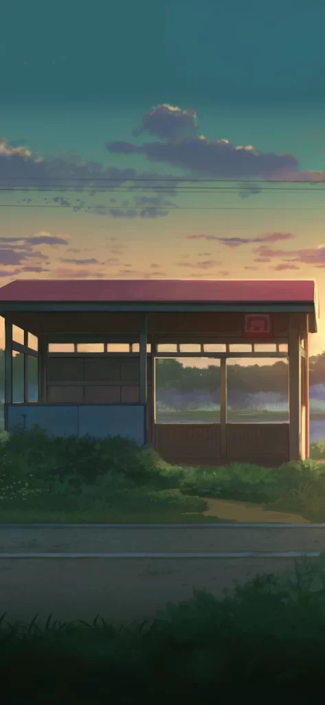 Bus_Stop Sunset Pastel Calm