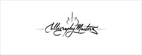 Calligraphy Masters Black White Logo