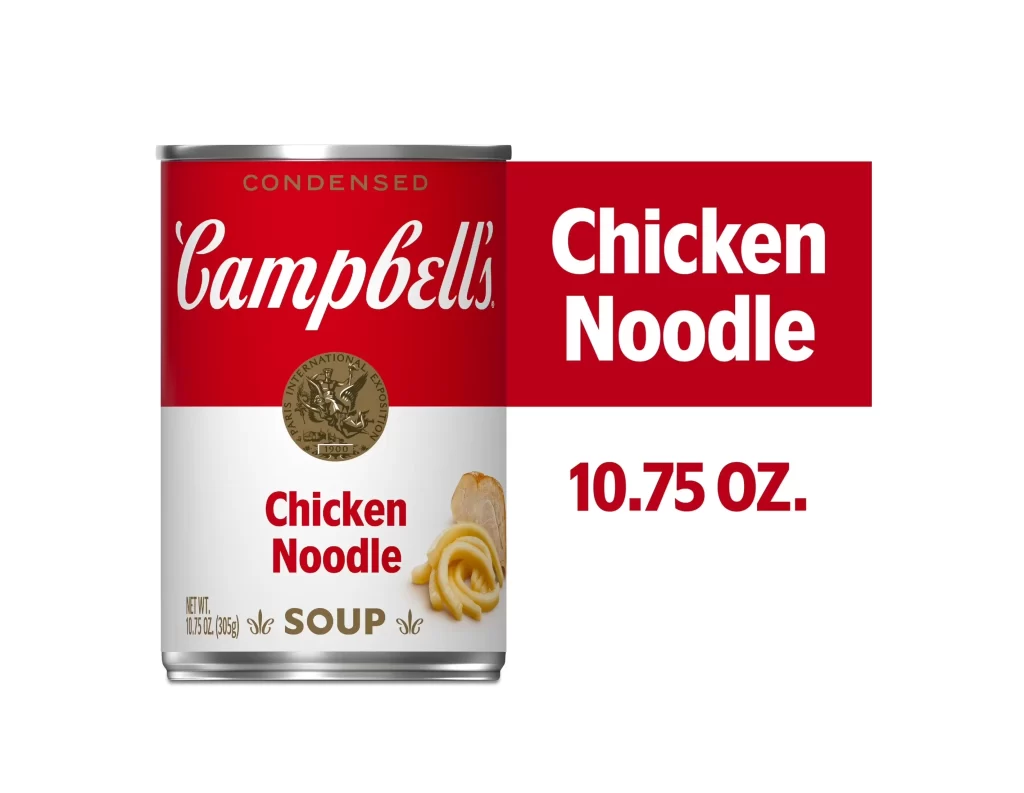 Campbell’s Soup Chicken Noodle Red White