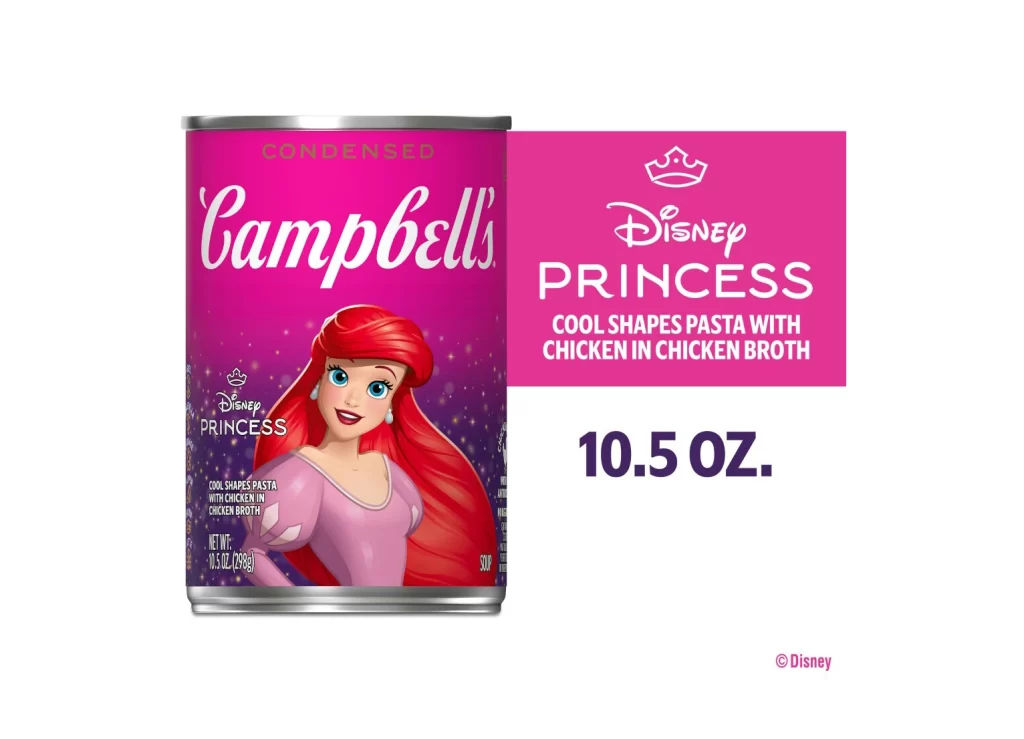 Campbell’s Soup Disney Princess Pink Purple