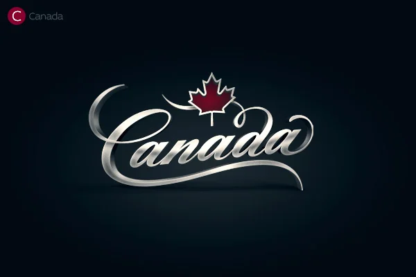 Canada Maple Leaf Red Silver